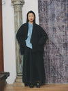 AVIVA JIFEI XUE 24 Autumn and Winter Wool Linen Satin Hakama Skirt AJX-FW24-HS-BWLS-HEI Black